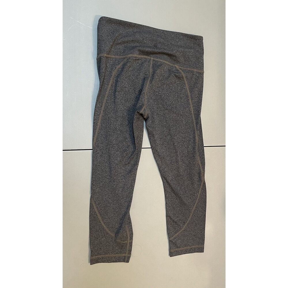 Athleta‎ Salutation Powervita Capri Crop Leggings Gray Size S Yoga Athletic - Picture 2 of 10